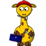 Giraffe with tollbox