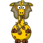 Pharao zürafa illüstrasyon vektör