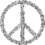 الأسلحة في رمز السلام