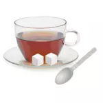 Vektor illustration av kopp te