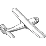 Zweefvliegtuig illustratie
