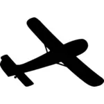 Segelflygplan siluett bild