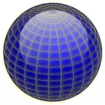 Vector miniaturi de strălucitoare globe
