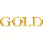 '' Guld '' typografi