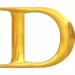 Guld typografi D