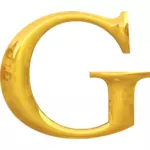 Goud typografie G
