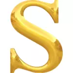 الحرف الذهبي S