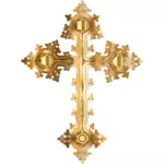 Zlatý zdobený kříž