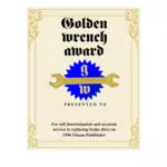 Gouden moersleutel award