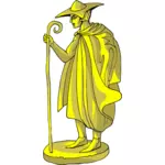 Goldene Statue symbol