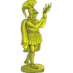 军人的黄金雕像
