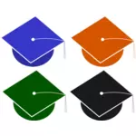 Sombreros de graduación vector illustration