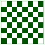 Tabuleiro de xadrez verde