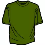 Grünes T-shirt-Vektor-Bild