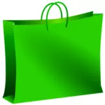 हरे रंग की बैग वेक्टर चित्रण