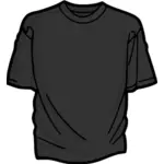 Grå t-shirt vektorbild