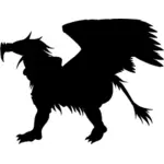 Griffin vector silhouette