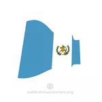 Vågig flagga Guatemala