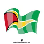Bandiera del paese della Guyana