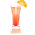 Margarita mit orange Scheibe Vektorgrafiken