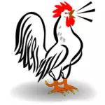 Mężczyzna kurczaka wektorowa