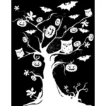 Halloween träd ritning