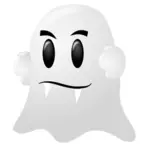 Illustration vectorielle fantôme blanc