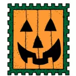 Image de vecteur pour le timbre Halloween