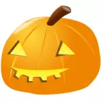 Osvětlená Halloween dýně vektorové kreslení