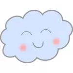 Szczęśliwy chmura ilustracja