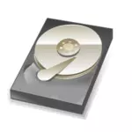 Vector graphics of hard disk icon