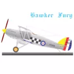 Biplan de Hawker Fury