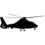 Silueta vektor vrtulník