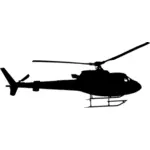 Helikopter silhouet