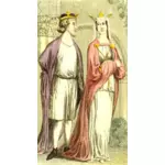 Henry I und Königin Matilda