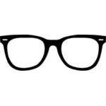 היפסטר משקפיים בצבע שחור