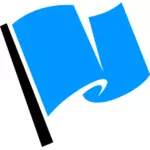 Bendera biru ikon