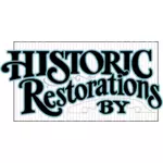 Tarihi restorasyonlar afiş vektör çizim