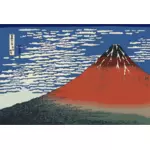 Fuji merah vektor gambar