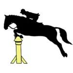 Horse jumping image