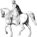 역사적인 프랑스 horserider