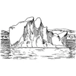 Eisberg-Strichzeichnungen
