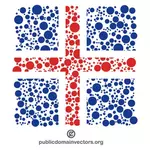 Islannin lippu kuviossa