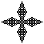 Interlocking geometric cross