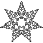 Diseño floral simétrico