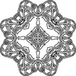 Símbolo geométrico florido