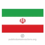 Bandera iraní vector