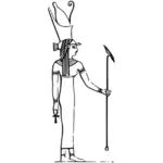 Egyptiske gudinnen Isis