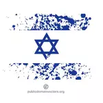 Israels flagg i blekk sprut