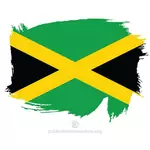 彩绘的国旗的牙买加